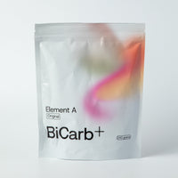 Bicarb+ packaging on a white background