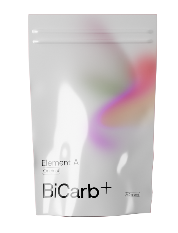 BiCarb+ package on a white background
